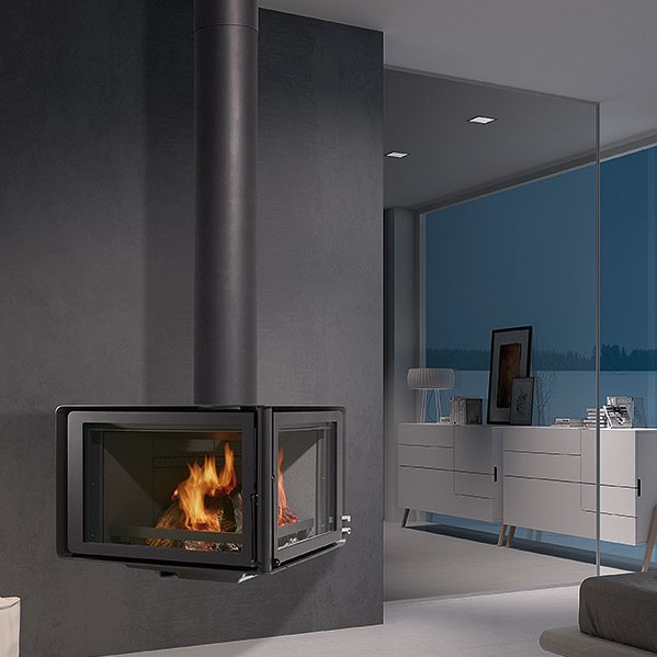 Cheminée acier Vertex suspendue de Rocal