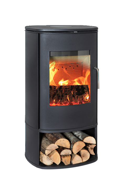 Poêle à bois fonte MORSOE 8143 avec bûcher