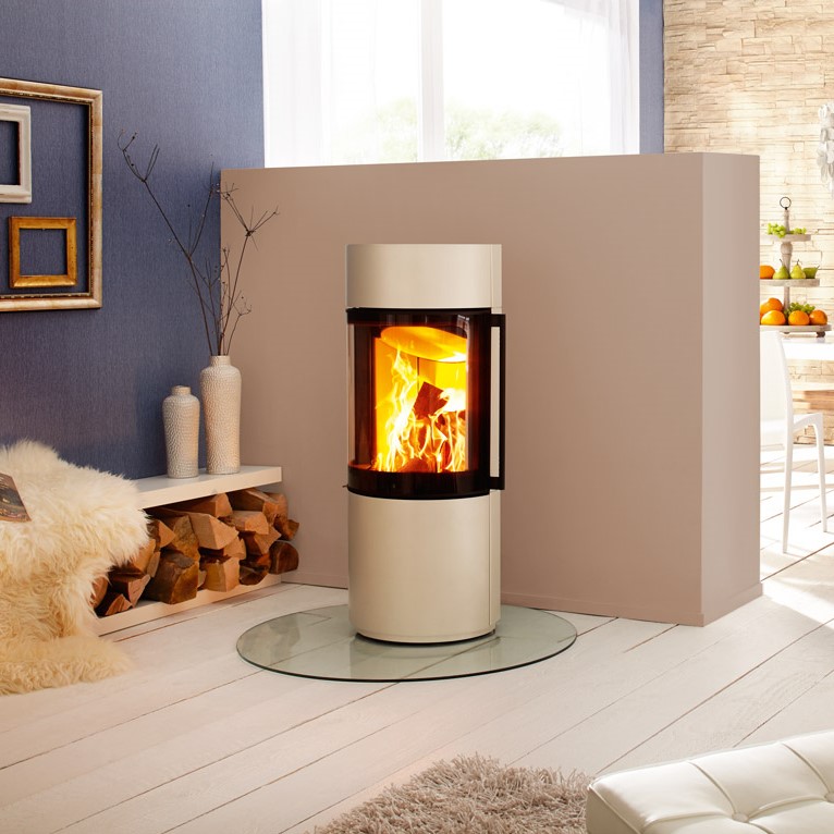 poêle à bois passo XS perle de Spartherm Vision 180°