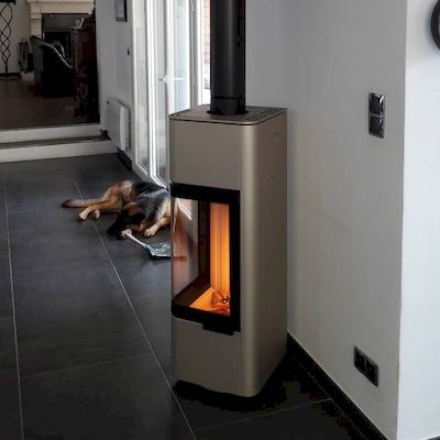 poêle a bois Cubo S Spartherm vitre en angle