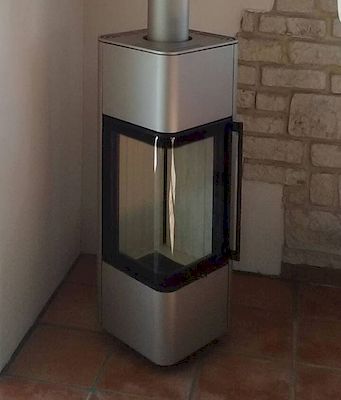 poêle a bois Cubo S Spartherm vitre en angle