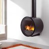 Cheminée acier D7 ronde suspendue de Rocal Cheminée acier D7 ronde suspendue de Rocal