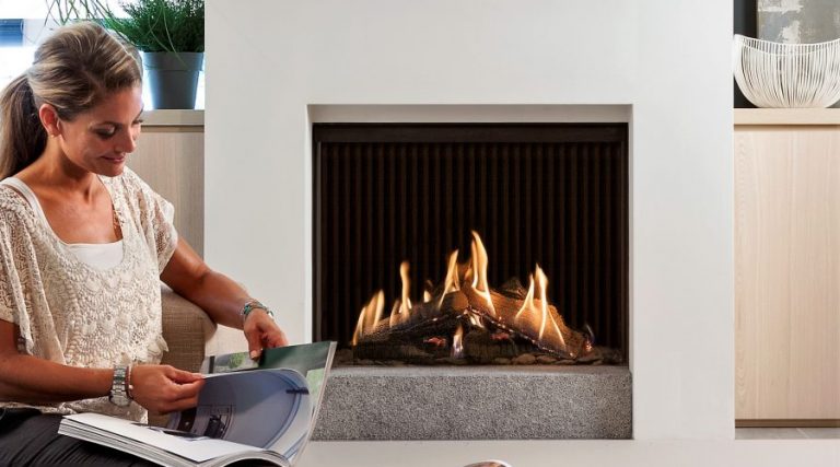 Cheminée au gaz