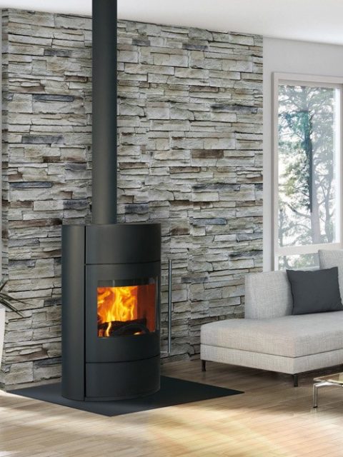 Poêle à bois FONTE FLAMME Fifti