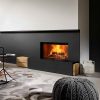 Foyer à bois Kalfire W85/40 F porte escamotable fonctionnement en foyer ouvert et fermé Foyer à bois Kalfire W85/40 F porte escamotable fonctionnement en foyer ouvert et fermé